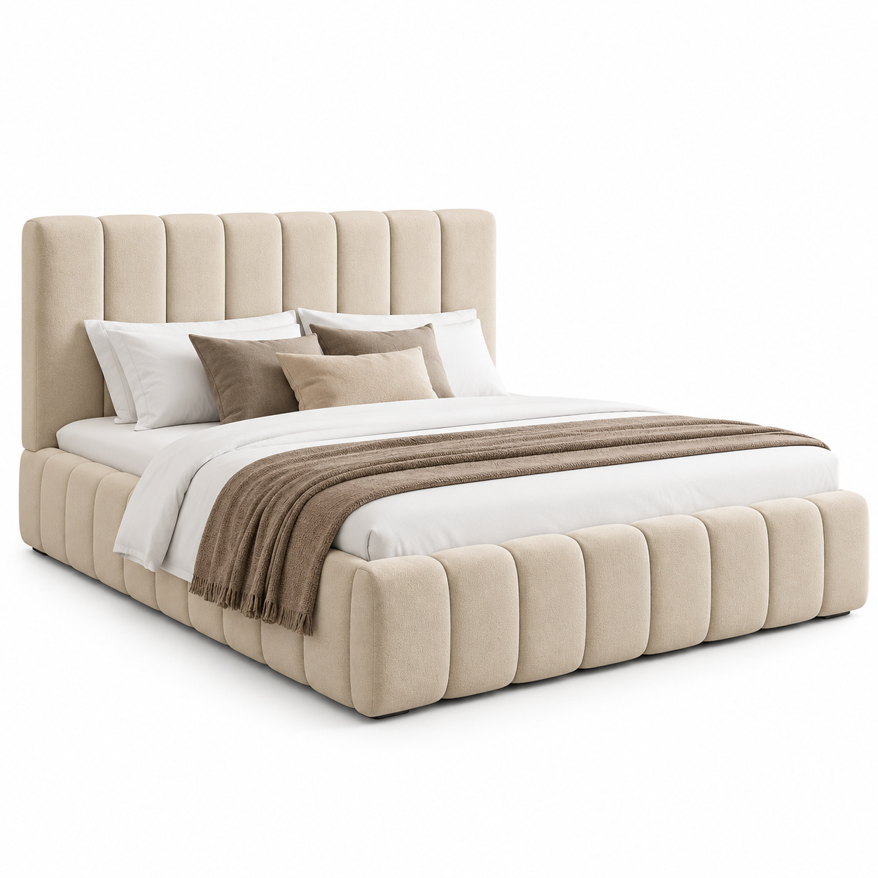 Luna Luxe Upholstered King Bed
