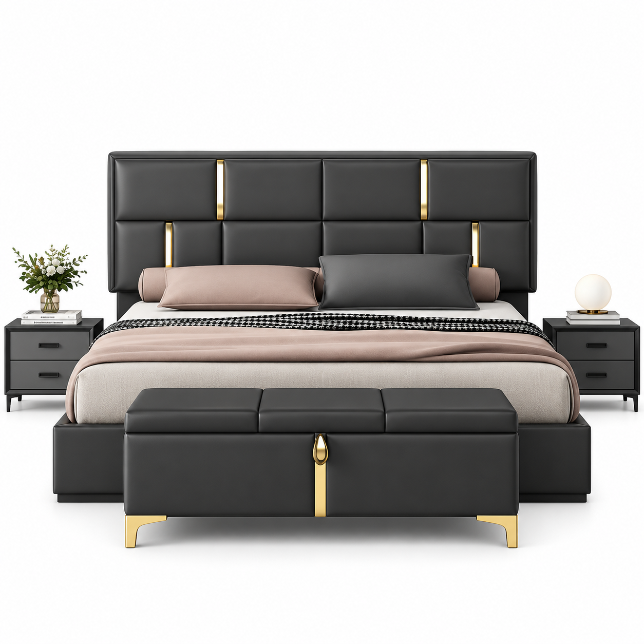 Aurelia Luxe Upholstered King Bed