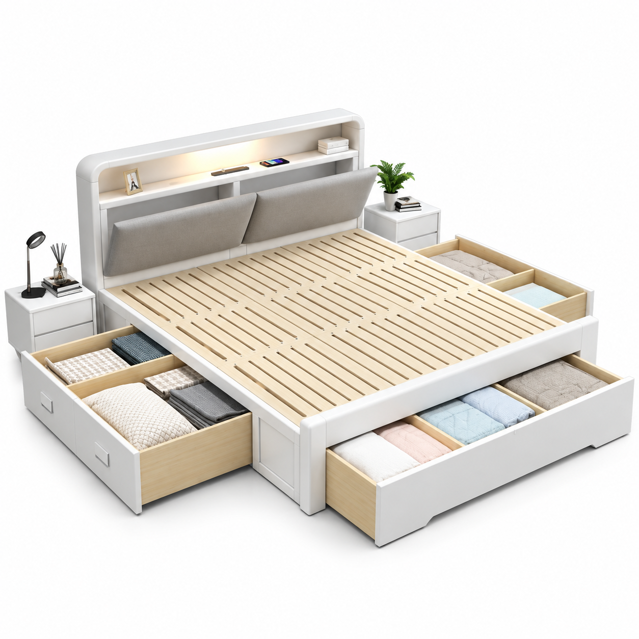 SmartStore Hydraulic Storage King Bed
