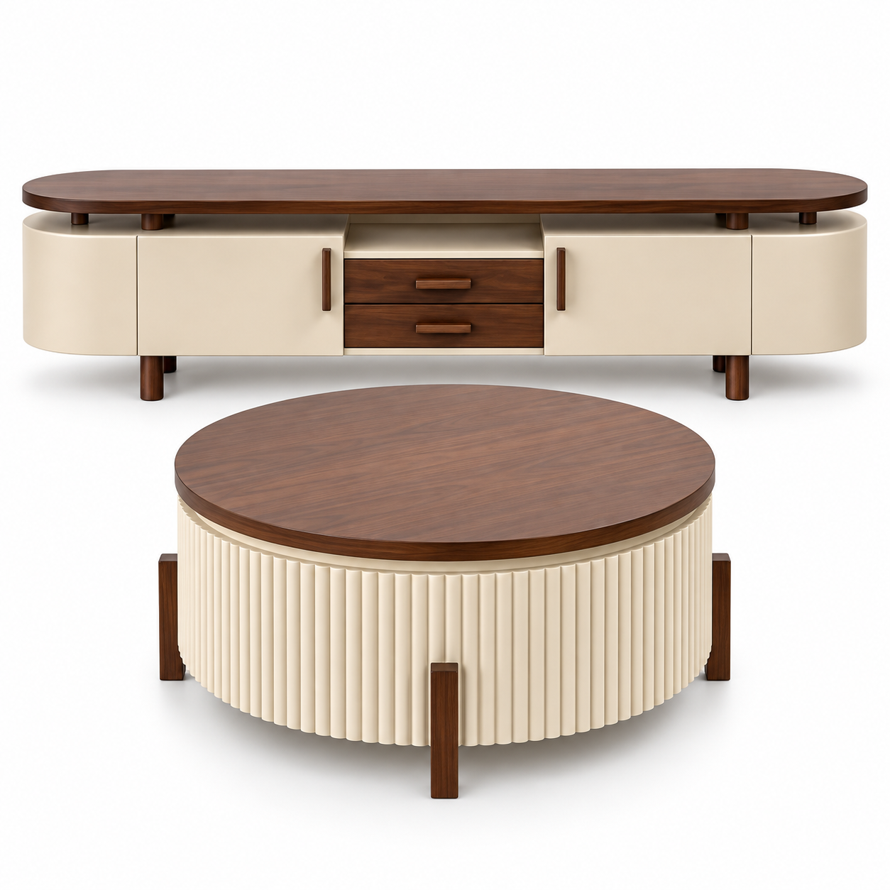 Bespoke Aurelia TV Console & Center Table Set