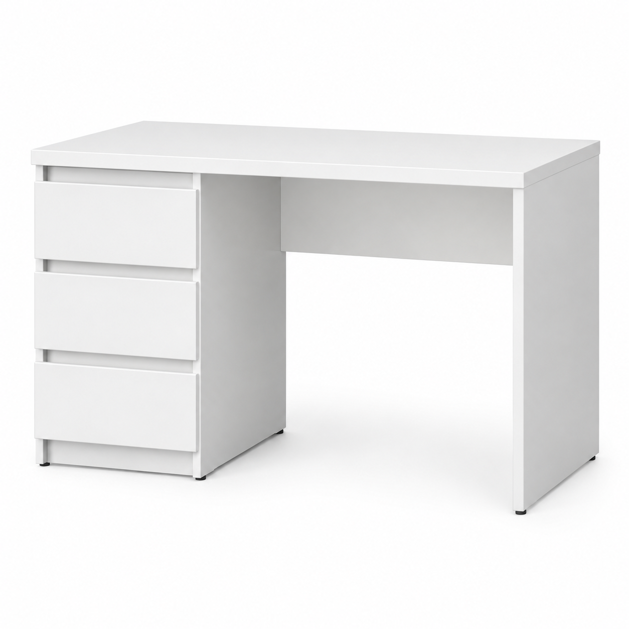 Linea Compact Office Desk with 3-Drawer Storage